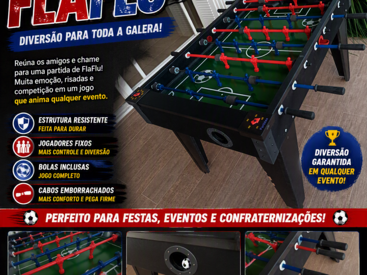 Mesa de Fla-Flu — locação de brinquedos em Gravataí/RS