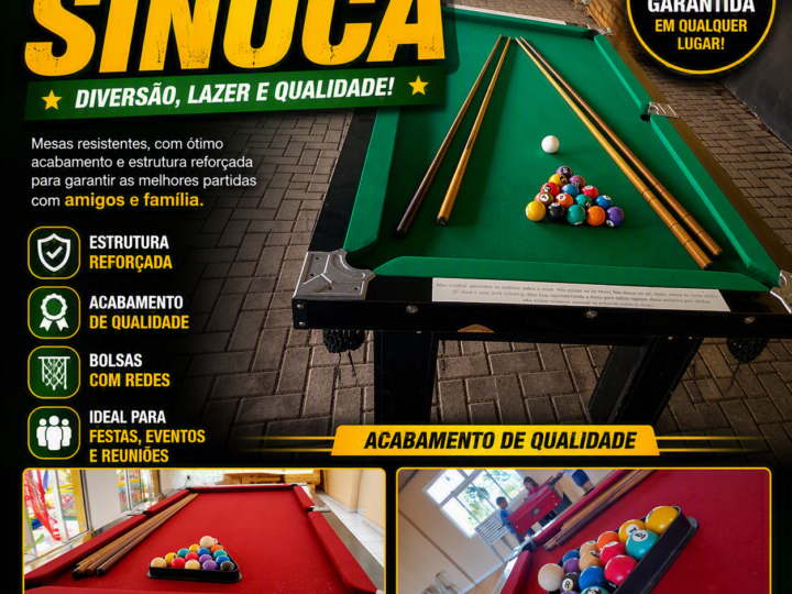 Mesa de Sinuca — locação de brinquedos em Gravataí/RS