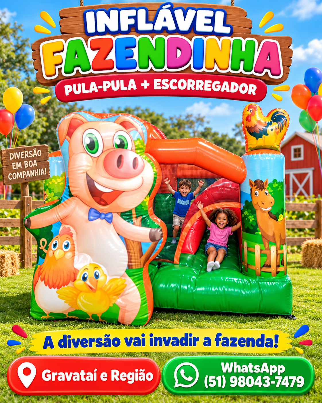 Por que escolher o Aluguel de castelo inflável em Viamão-RS?