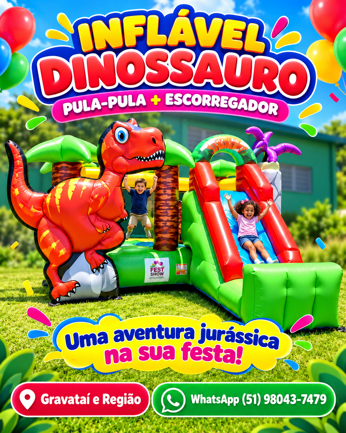 Aluguel de castelo inflável em Alvorada-RS com proposta exclusiva