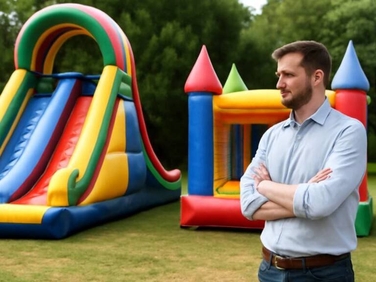 Cuidados ao contratar brinquedos infláveis: inspeção de equipamento seguro para festas